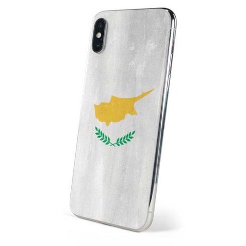 Cyprus Flag Distressed iPhone X Skin